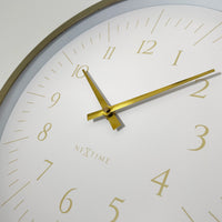 Wall clock 40cm-Black/White-Plastic-NeXtime 'Galaxy'