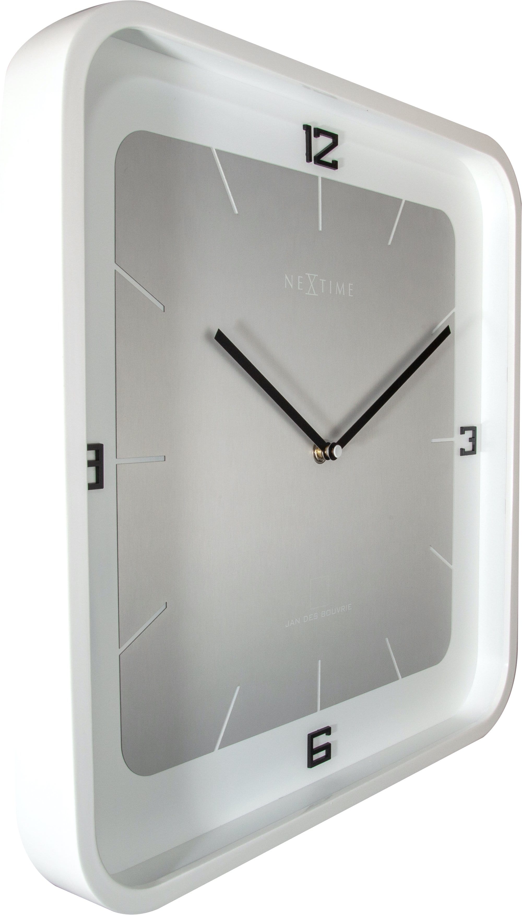 Wall clock - 40 x 40 x 4 cm - Wood - 'Square Wall'