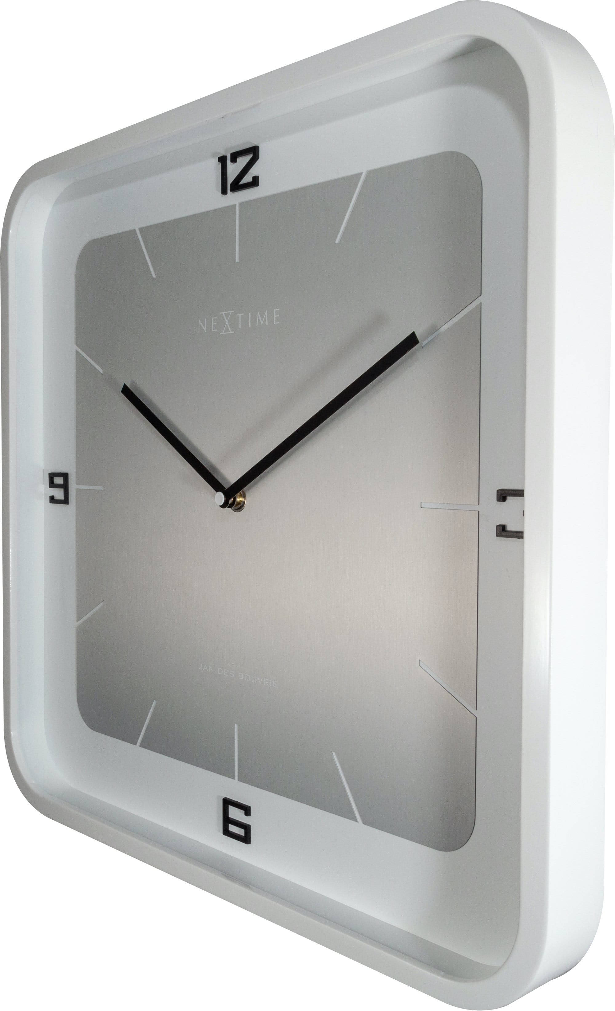 Wall clock - 40 x 40 x 4 cm - Wood - 'Square Wall'