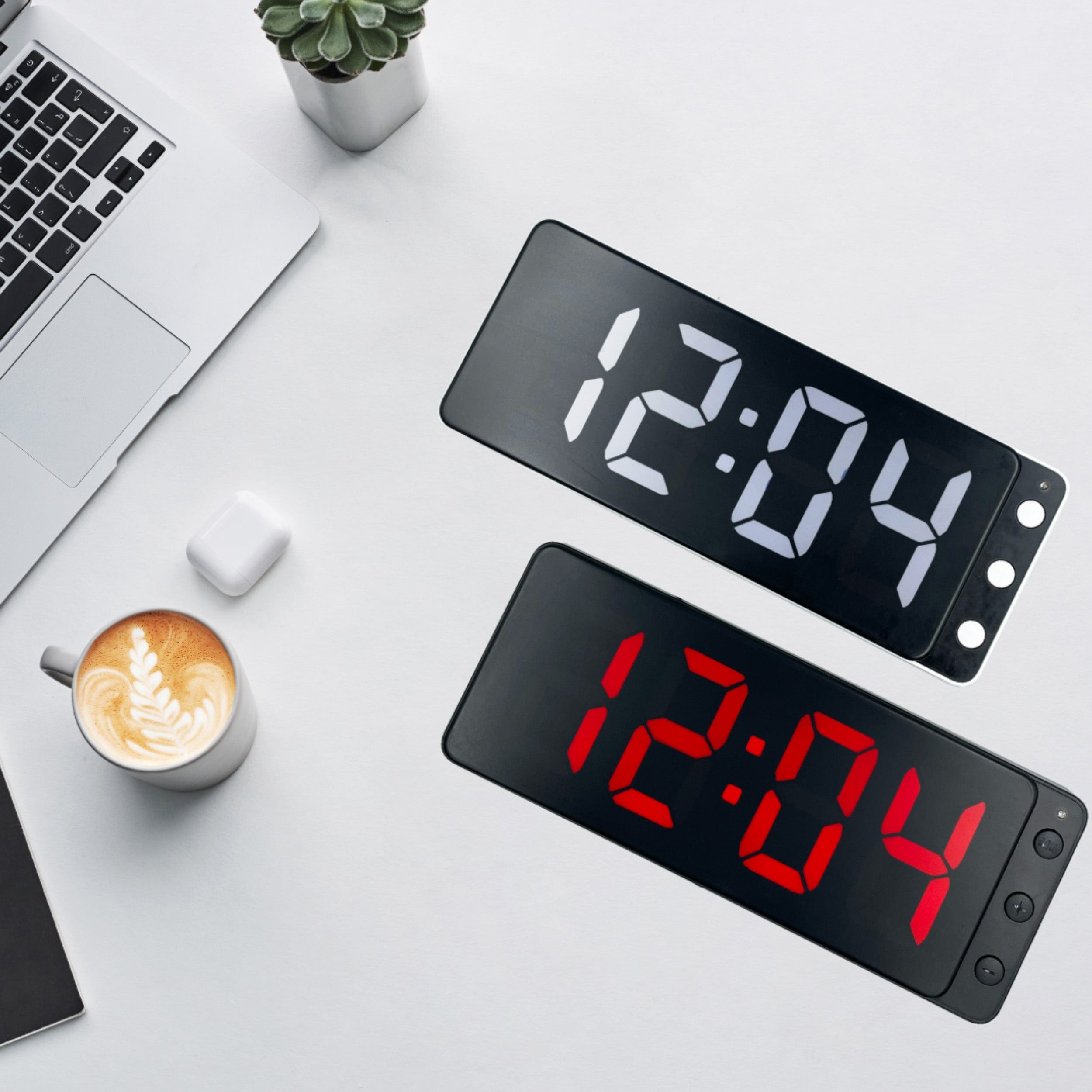 Table/Wall Clock 27.2x10.8x3cm-LED-ABS-NeXtime 'Digital Clock'