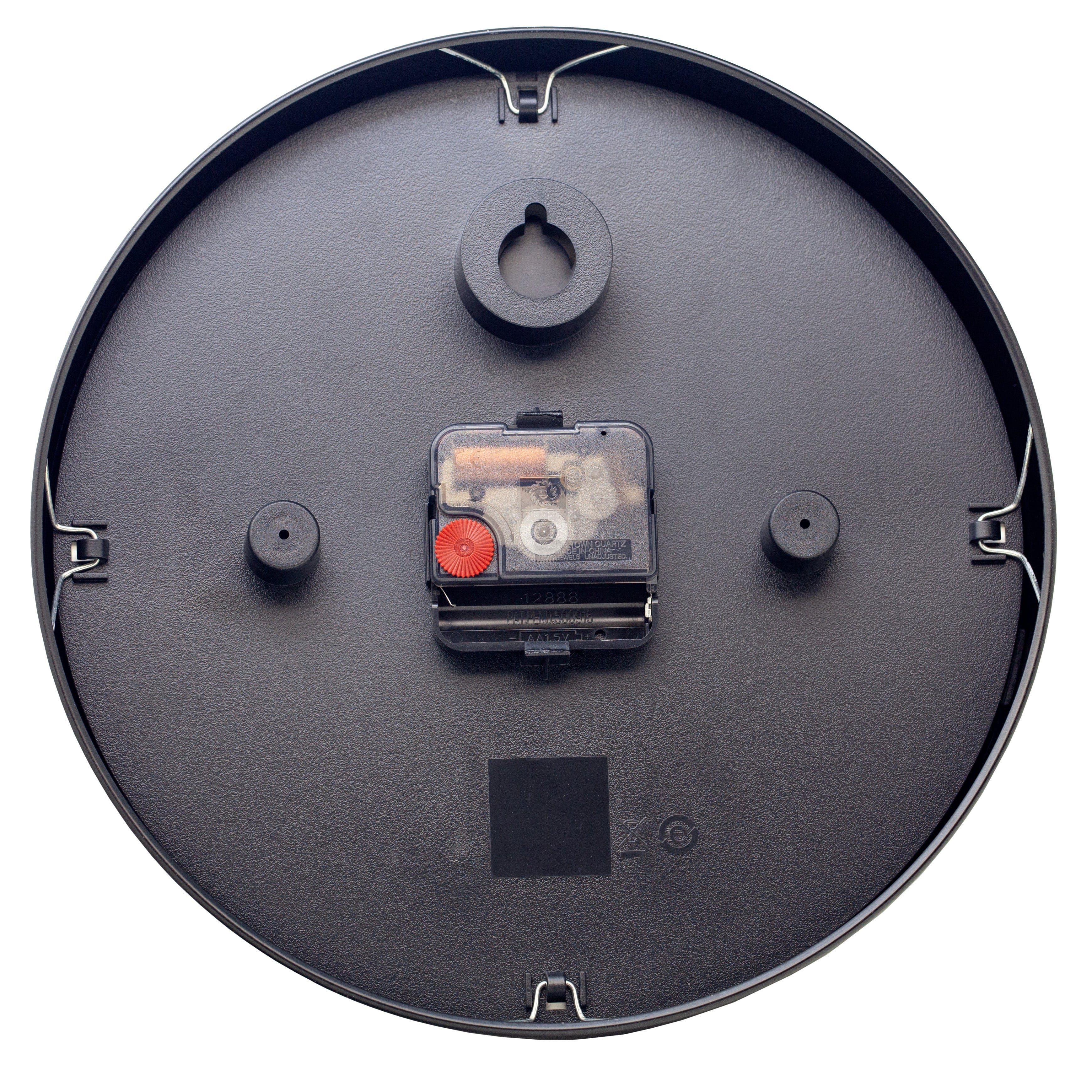 Wall Clock 25cm-Silent-Metal-NeXtime 'Retro II'