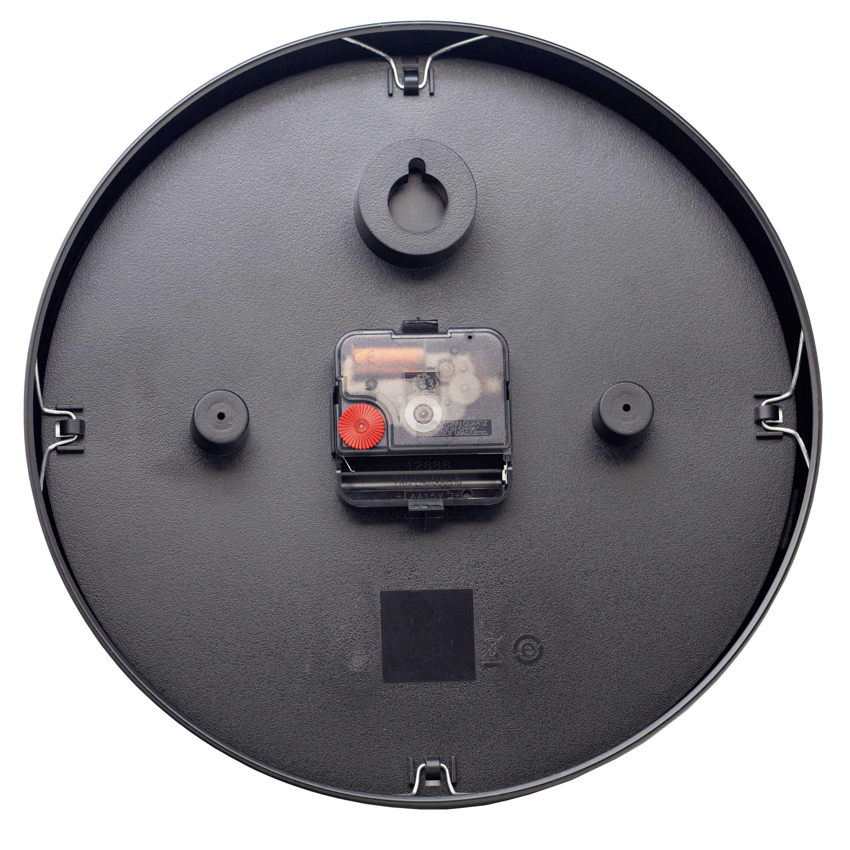 Wall Clock 25cm-Silent-Metal-NeXtime 'Retro II'