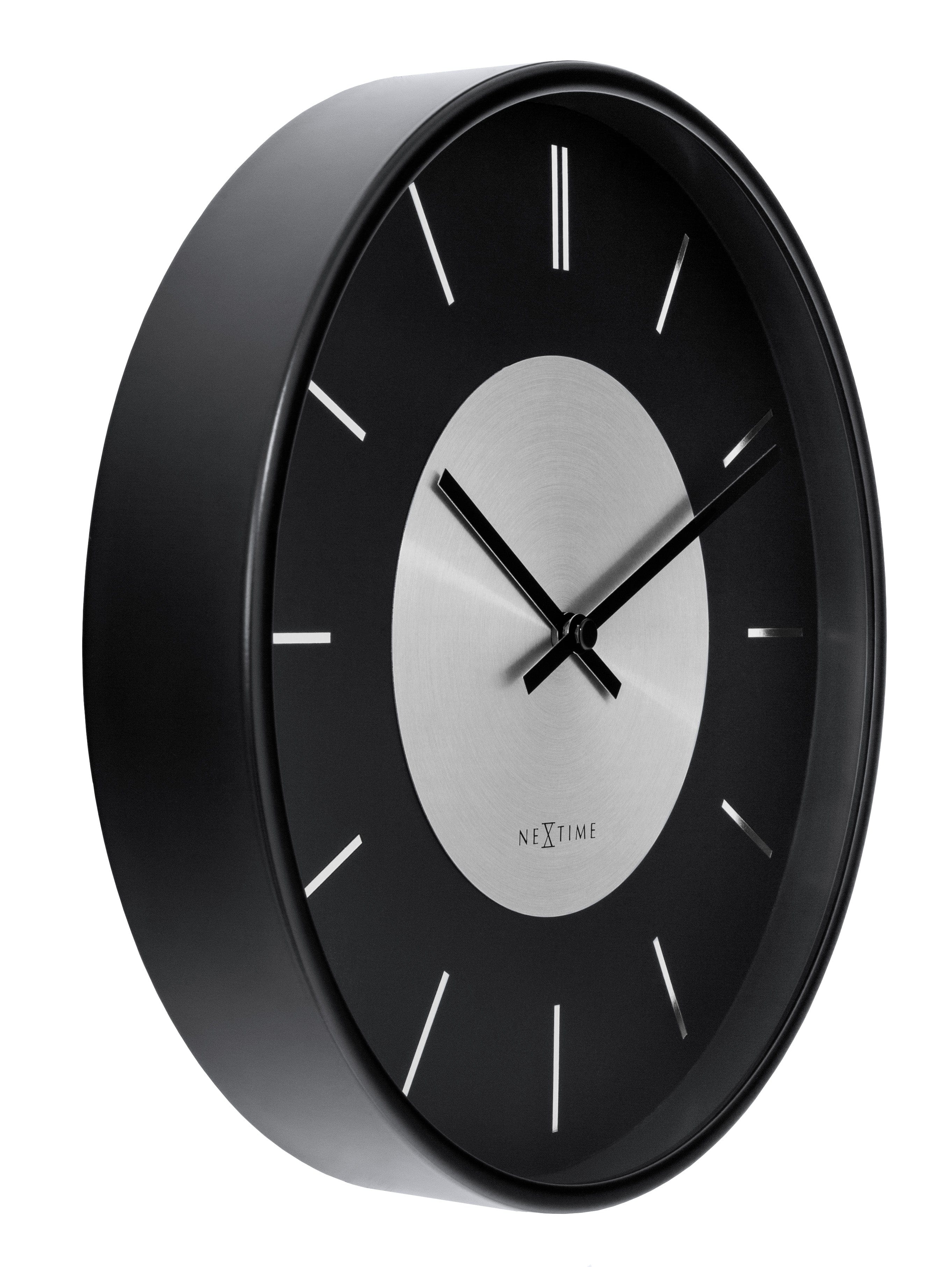 Wall Clock 25cm-Silent-Metal-NeXtime 'Retro II'