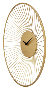 Wall clock 80cmØ - Metal - Gold - NeXtime 'Vasco Round'