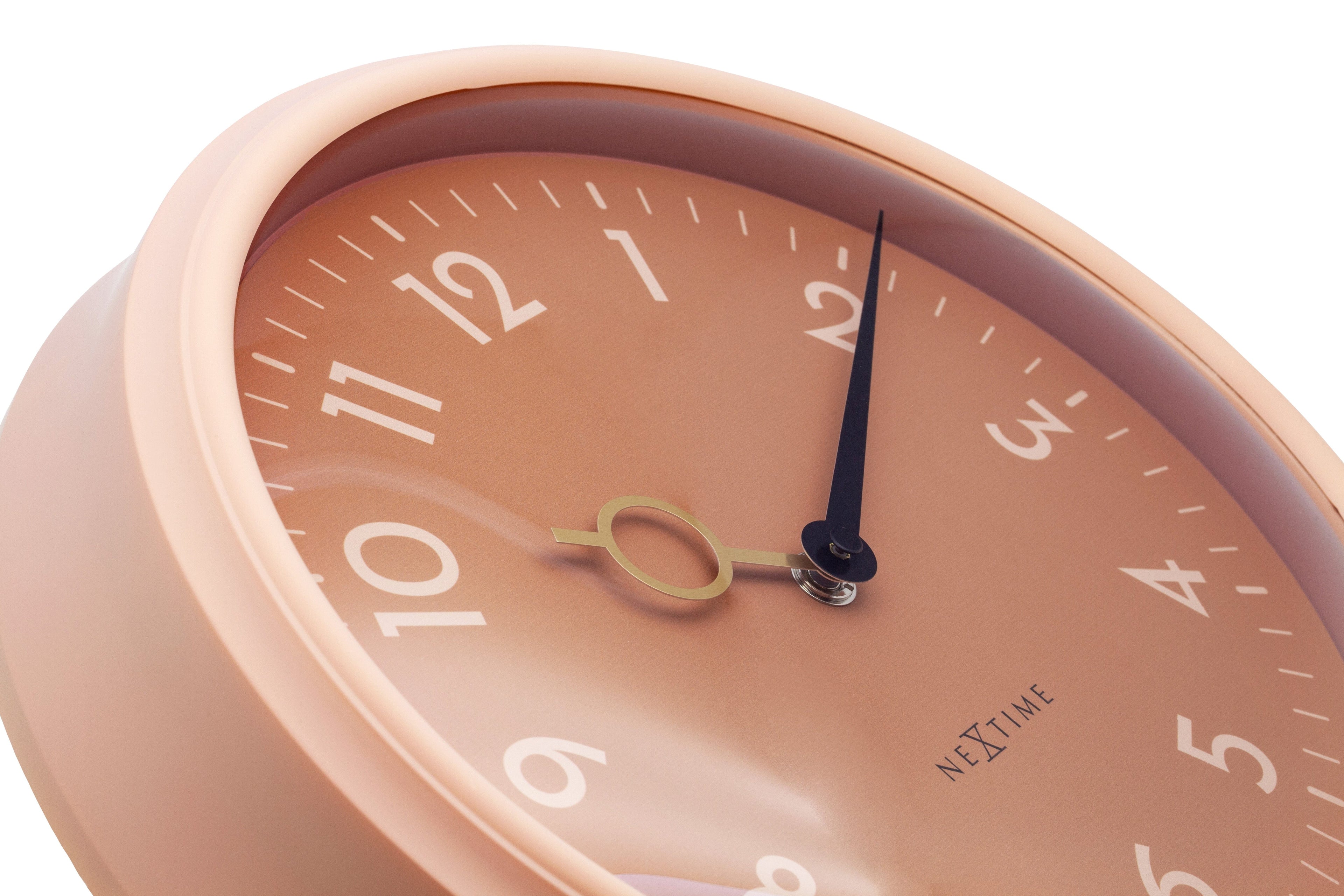 Wall Clock 30.5cm-Silent-ABS-NeXtime 'Golden Hour Wall'