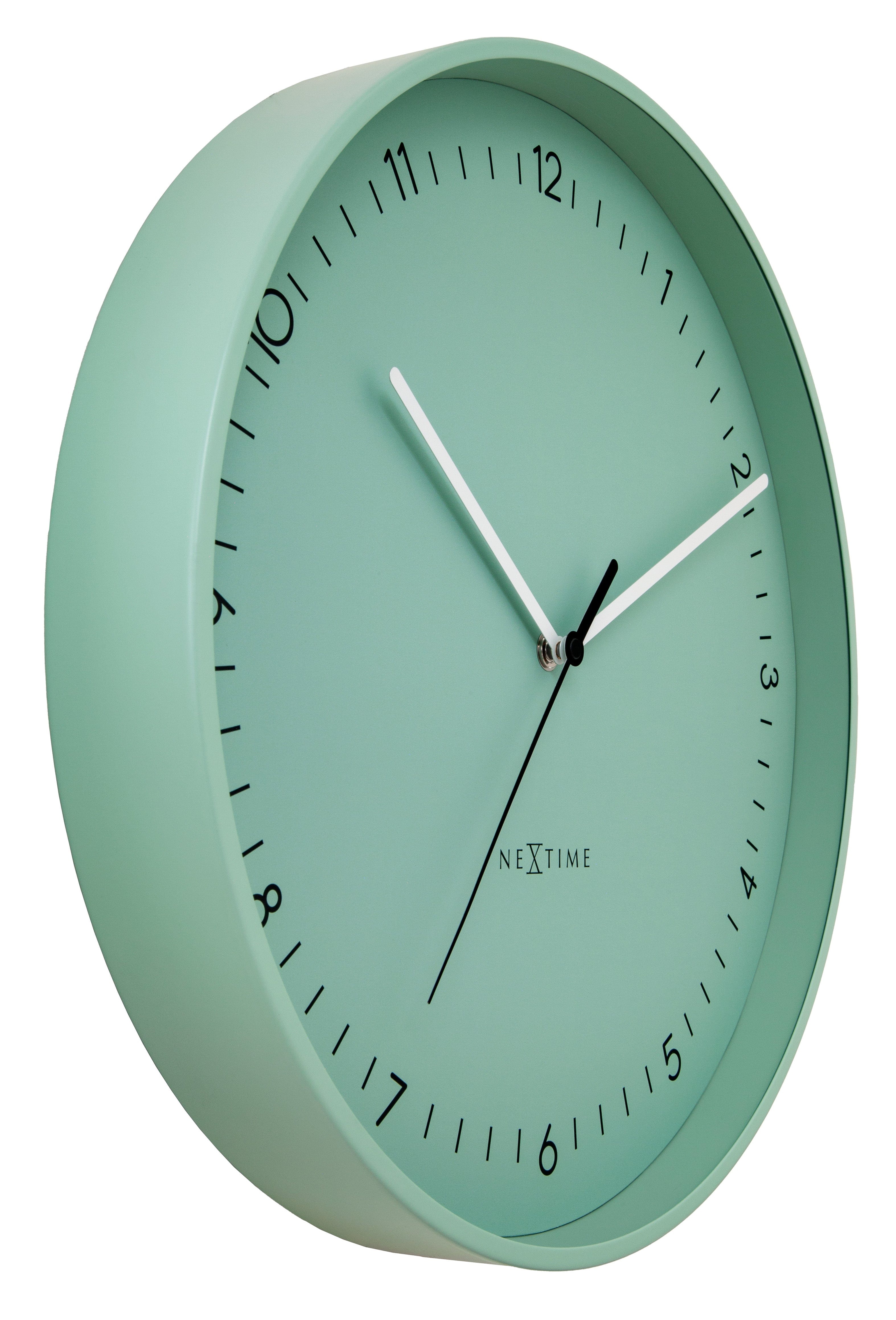 Wall clock 40cm-Silent-Metal-NeXtime 'Berlin L'