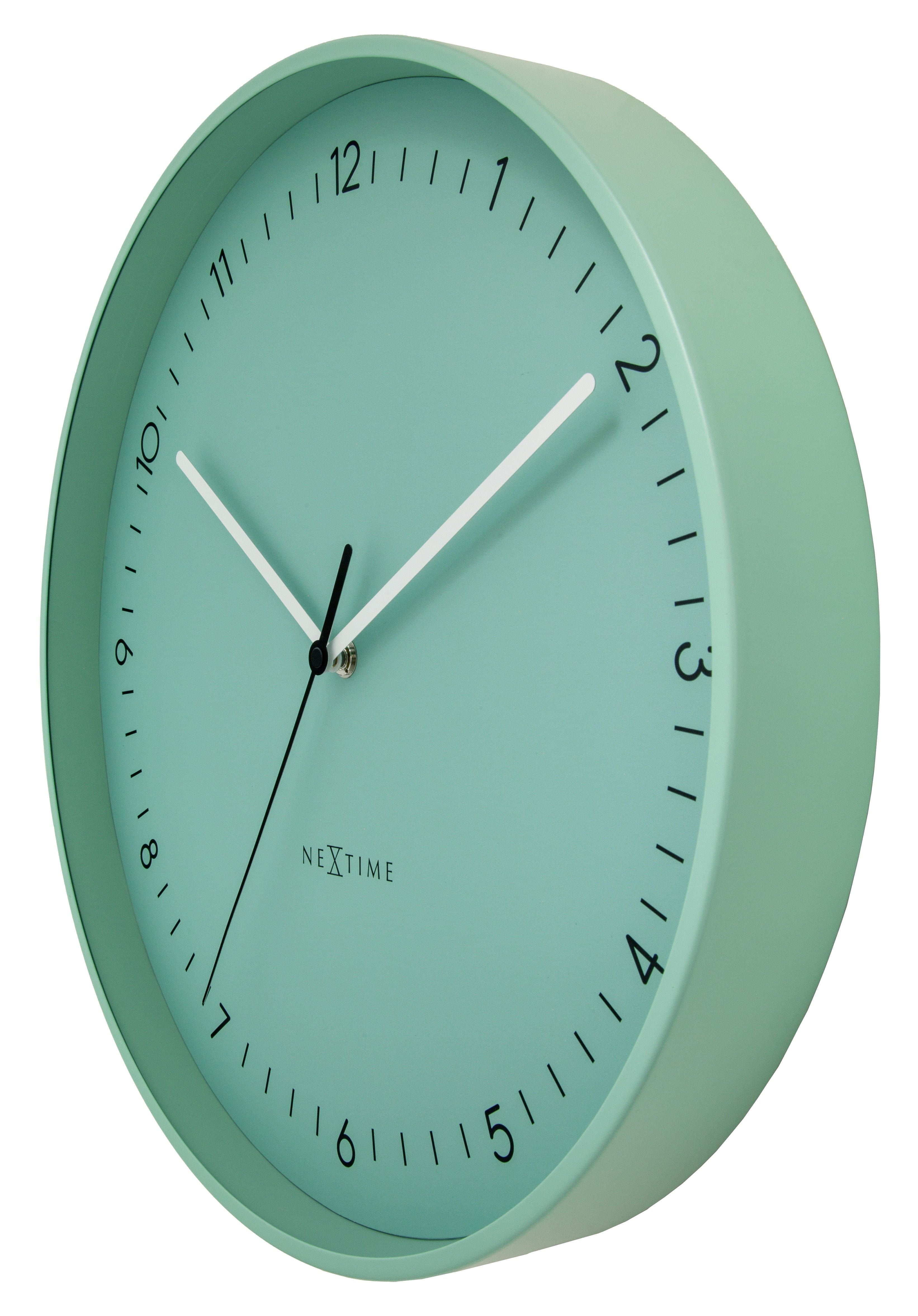 Wall clock 40cm-Silent-Metal-NeXtime 'Berlin L'