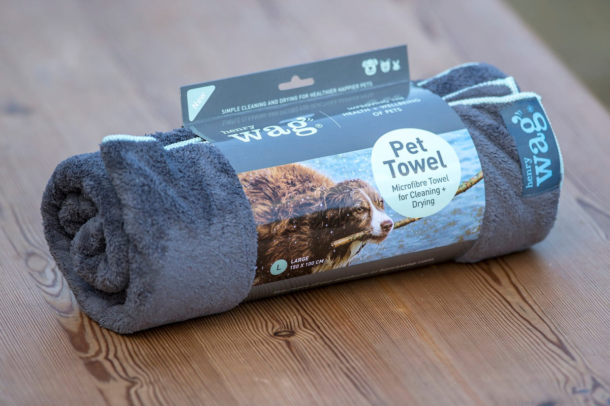 Henry Wag huisdierhanddoek voor honden en katten - maat S