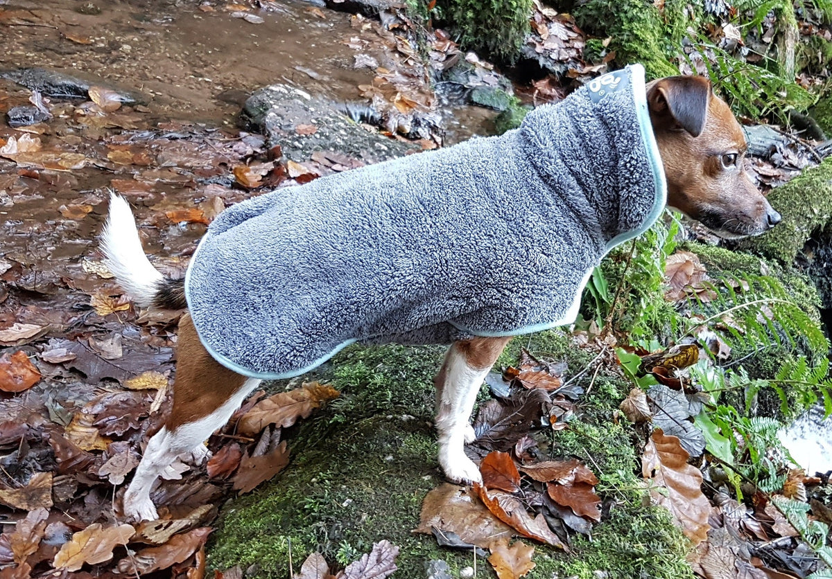 Microvezel hondenbadjas - droogjas voor honden - Maat S