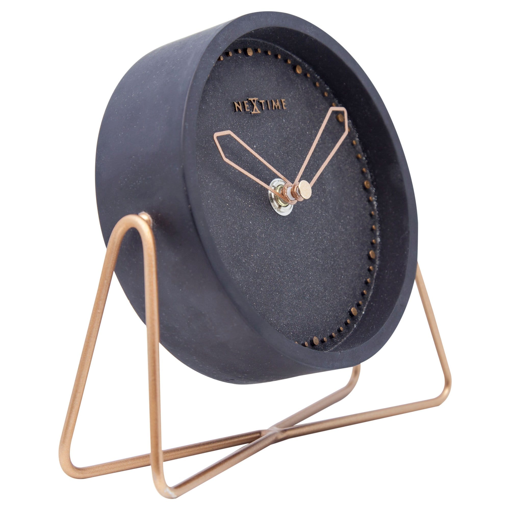 Table clock - 17.5 x 15.5 x 5 cm - Polyresin