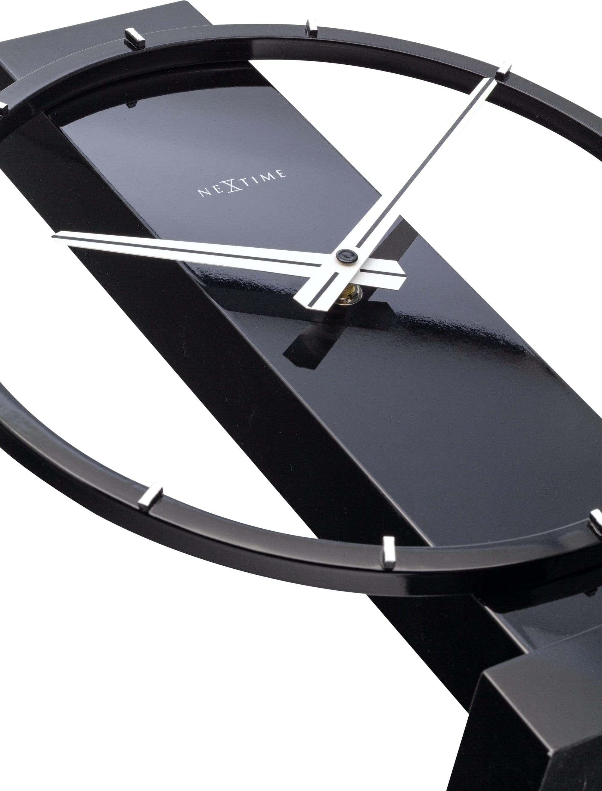 Table / Wall clock - 34 x 27 cm - Wood/Steel - 'Carl Small'