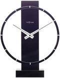Table / Wall clock - 34 x 27 cm - Wood/Steel - 'Carl Small'
