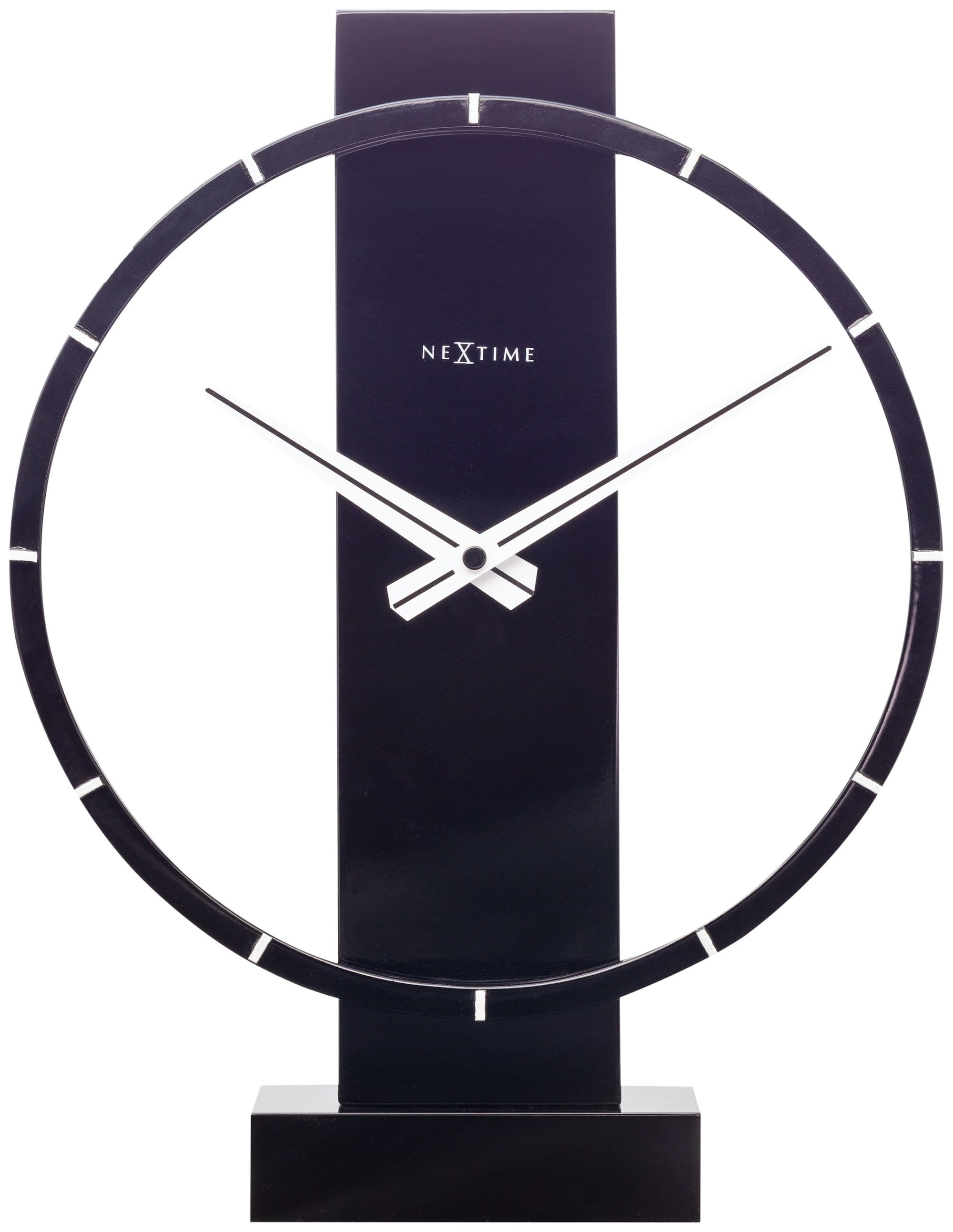 Table / Wall clock - 34 x 27 cm - Wood/Steel - 'Carl Small'
