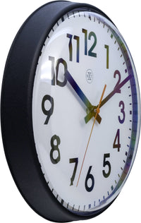 Wall clock - 26cm  - Plastic - 'Peter'