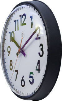 Wall clock - 26cm  - Plastic - 'Peter'
