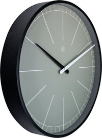 Wall clock -  40 cm - Plastic - 'Gray'