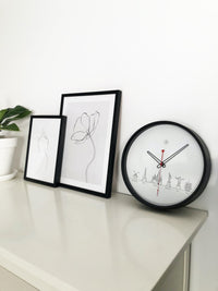 Wall clock -  30 cm - Plastic - 'Worldtour'