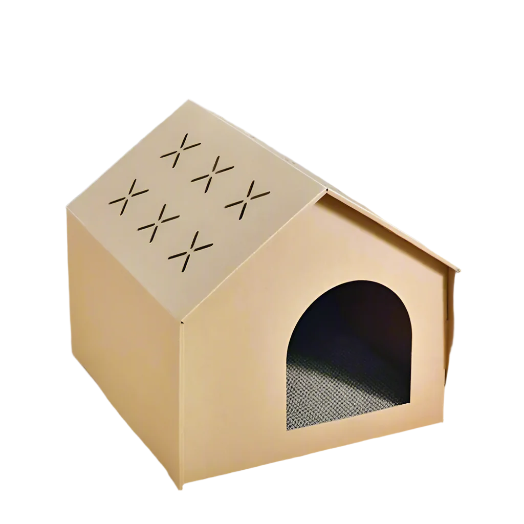 Kattenhuis van karton - Krab en speelhuisje voor katten