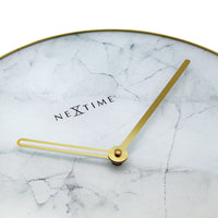 Wall clock -  40 cm - Glass / Metal - 'Marble'