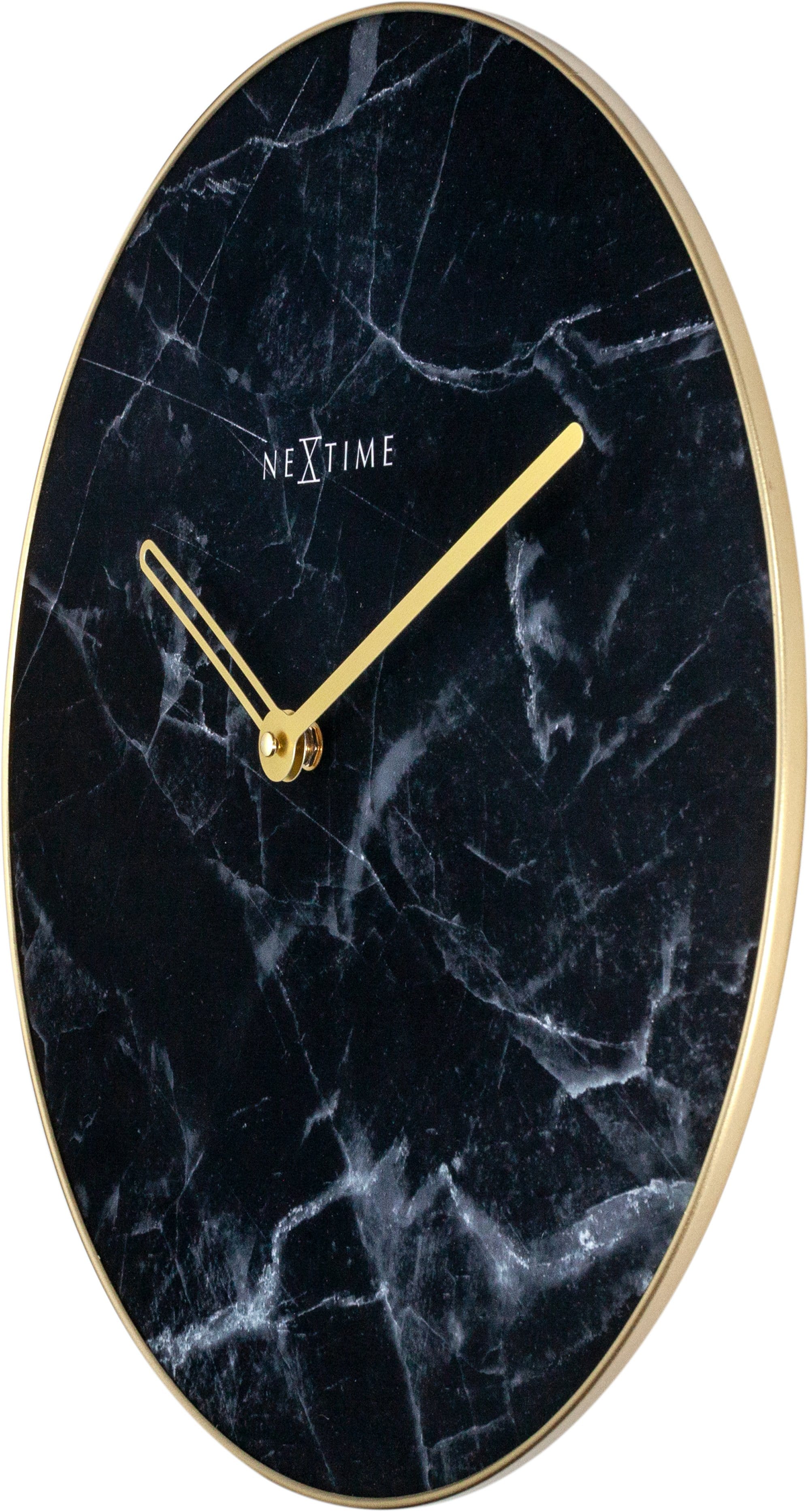 Wall clock -  40 cm - Glass / Metal - 'Marble'