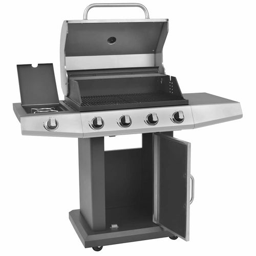 Gas Barbecue Grill Zilver Roestvrij Staal