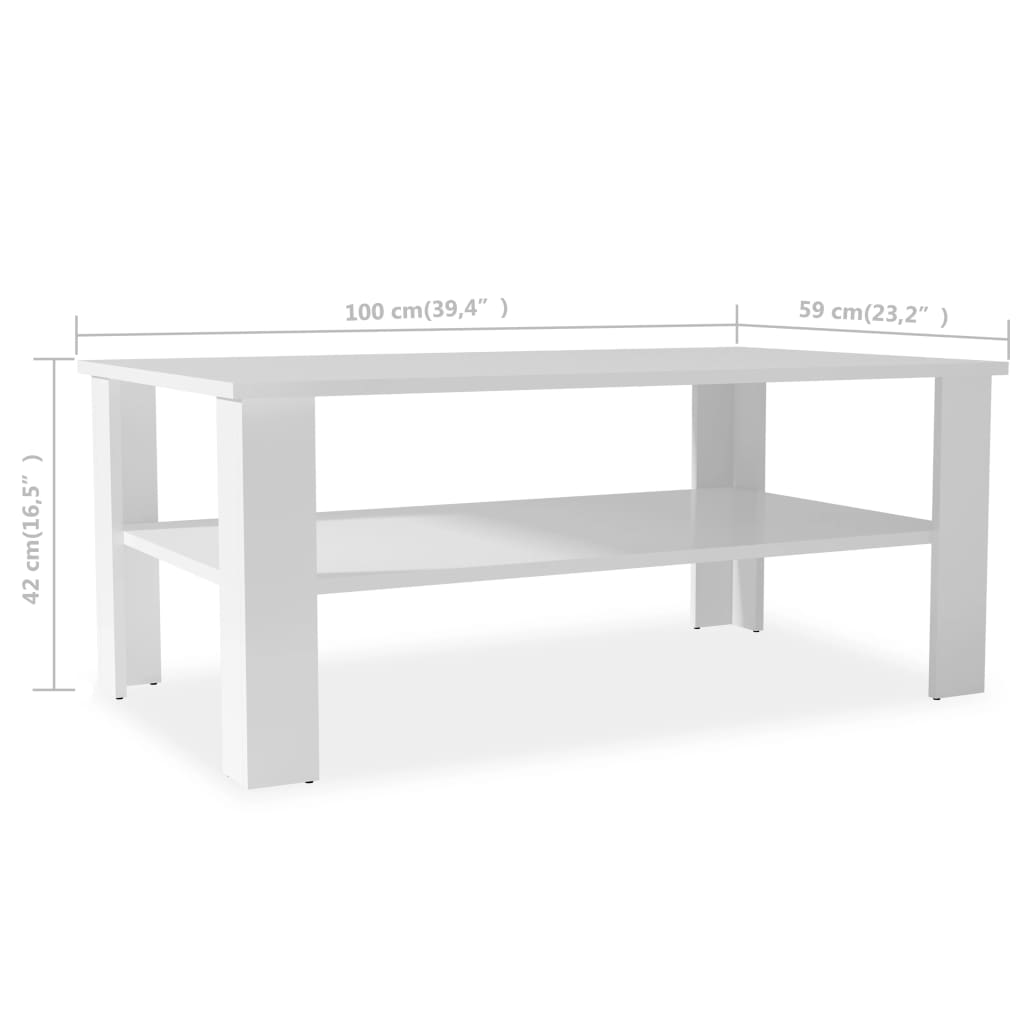 Salontafel 100X59X42 Cm Bewerkt Hout