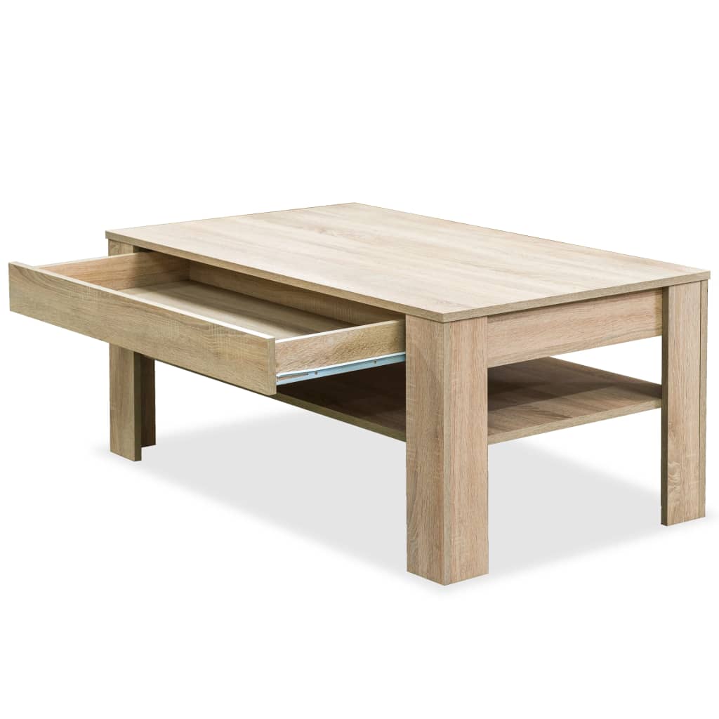 Salontafel 110X65X48 Cm Bewerkt Hout Kleur