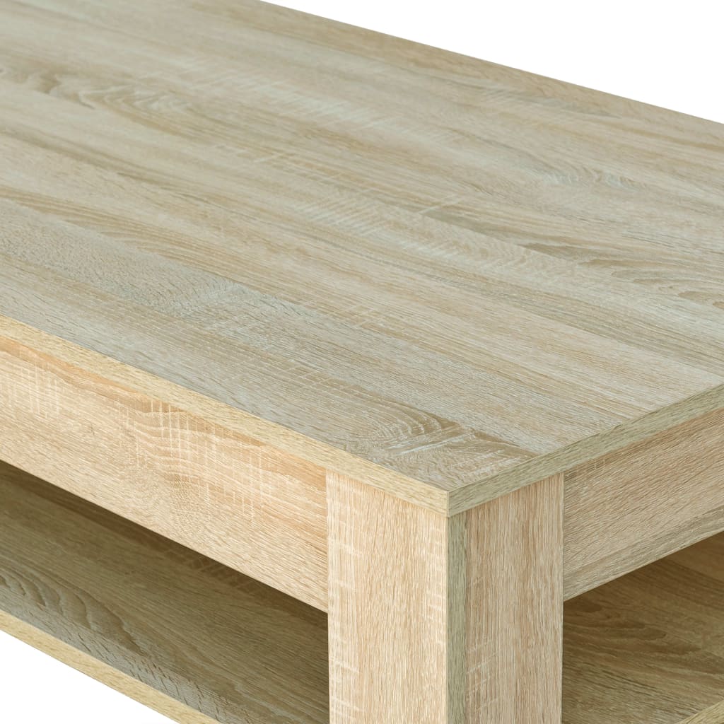 Salontafel 110X65X48 Cm Bewerkt Hout Kleur