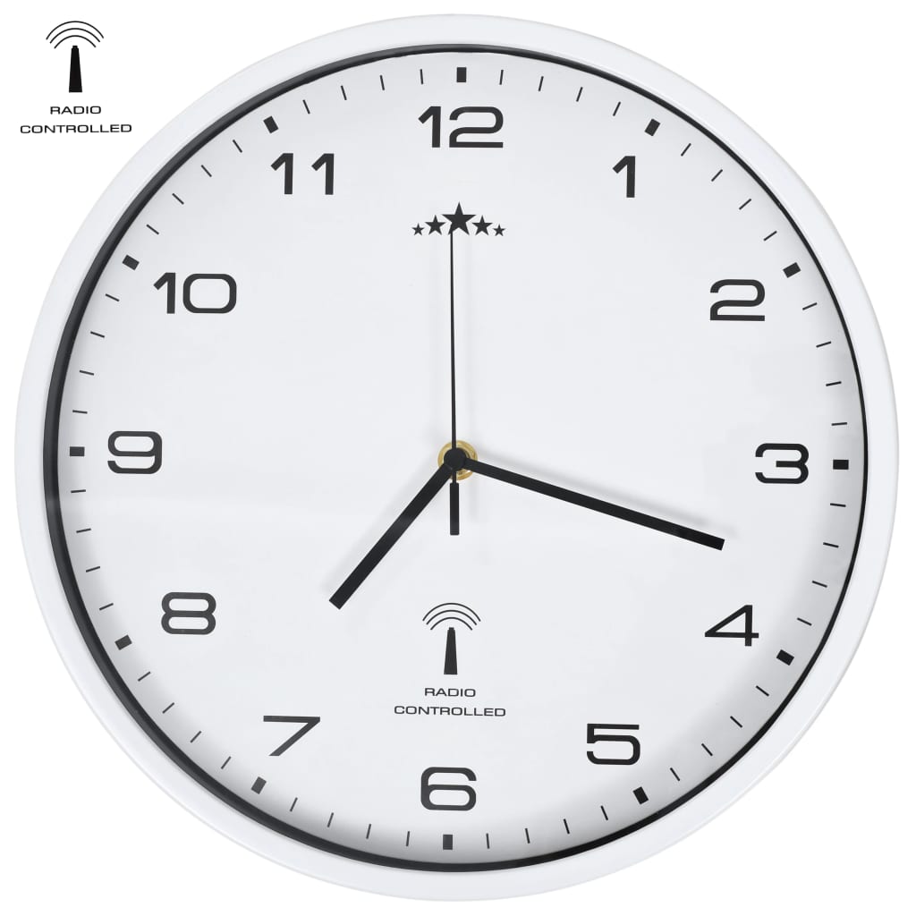 Wandklok Met Quartz Uurwerk Radiogestuurd 31 Cm