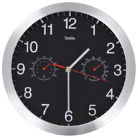 Wandklok Met Quartz-Mechanisme Hygrometer Thermometer 30 Cm