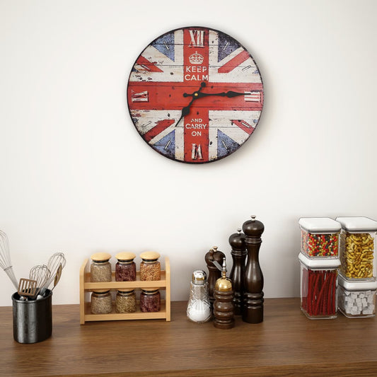Wandklok Vintage Stijl Uk