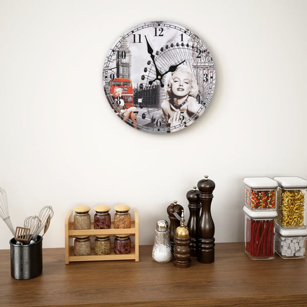 Wandklok Vintage Stijl Uk