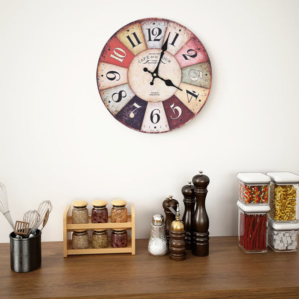 Wandklok Vintage Stijl Uk