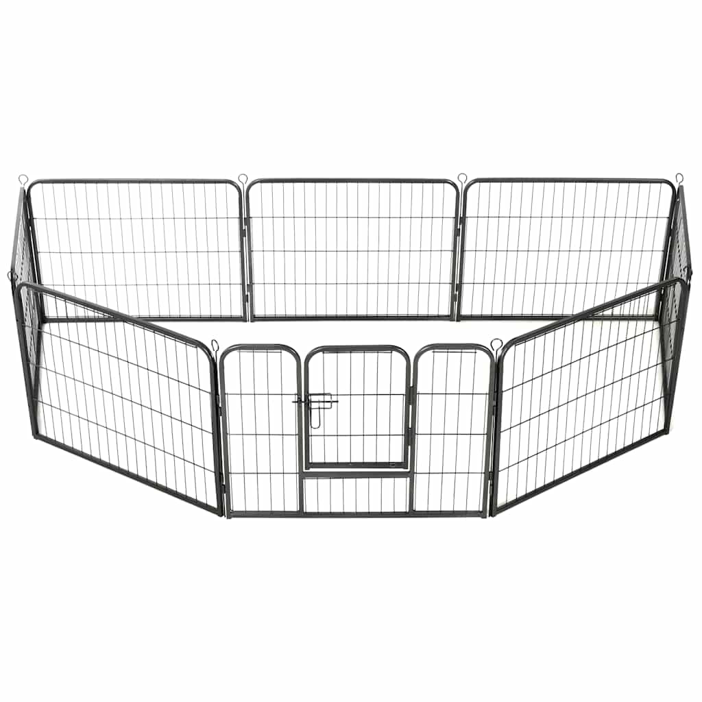 Hondenren Met 80X60 Cm Staal Zwart