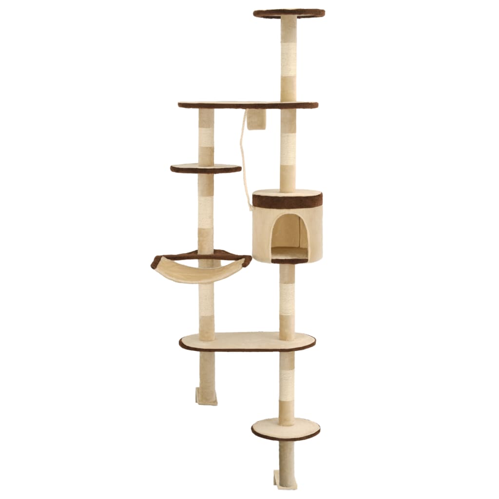 Kattenkrabpaal Met Krabpalen Wandmontage 194 Cm