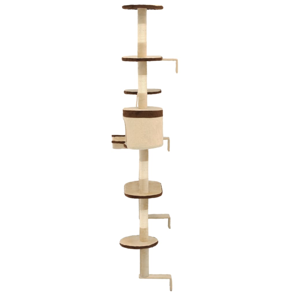 Kattenkrabpaal Met Krabpalen Wandmontage 194 Cm