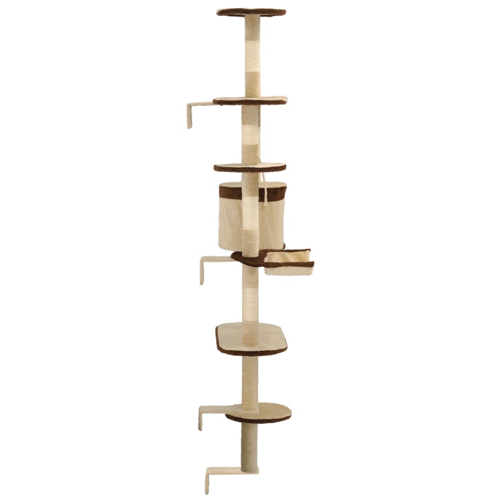 Kattenkrabpaal Met Krabpalen Wandmontage 194 Cm