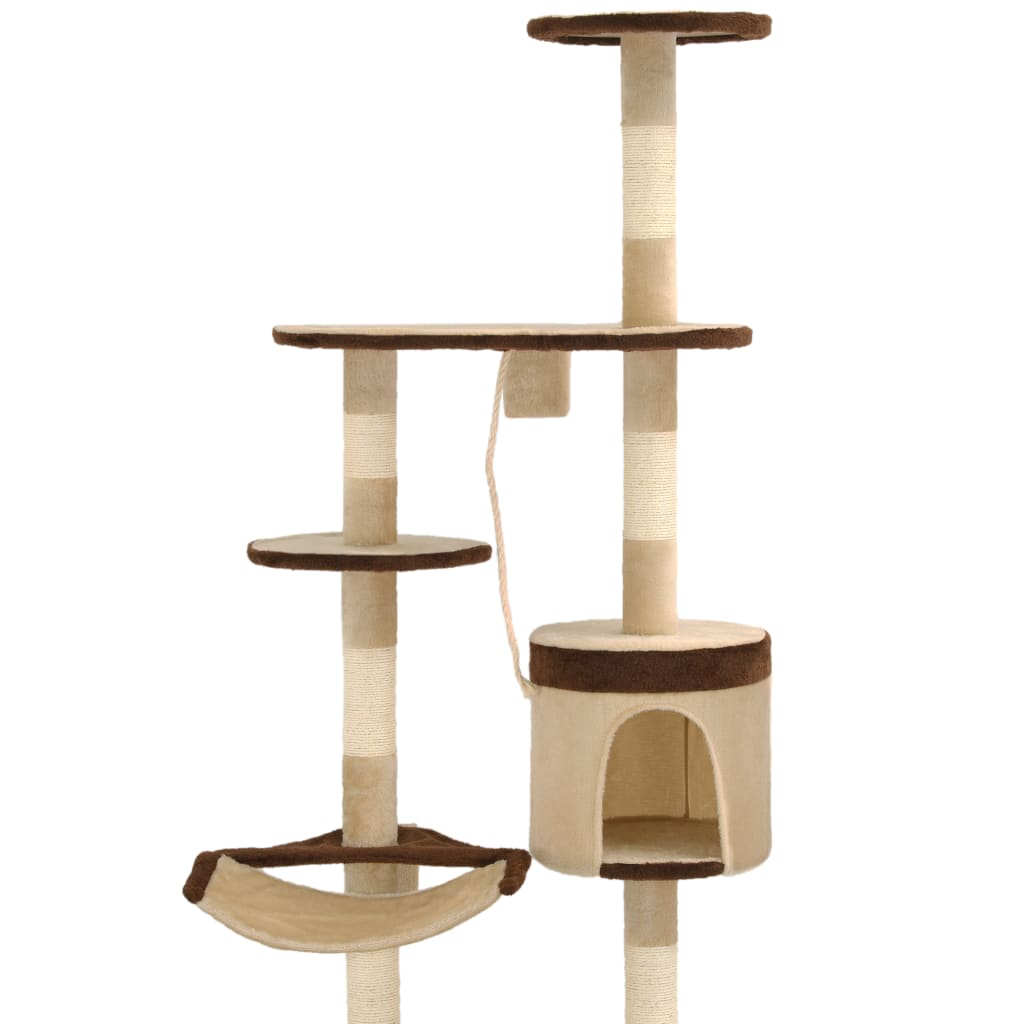 Kattenkrabpaal Met Krabpalen Wandmontage 194 Cm
