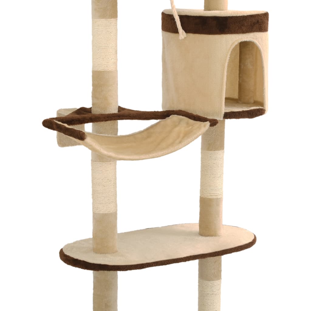 Kattenkrabpaal Met Krabpalen Wandmontage 194 Cm