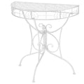 Bijzettafel Vintage Stijl Half Rond 72X36X74 Cm Metaal