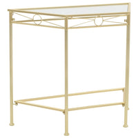 Bijzettafel In Vintage Stijl 87X34X73 Cm Metaal