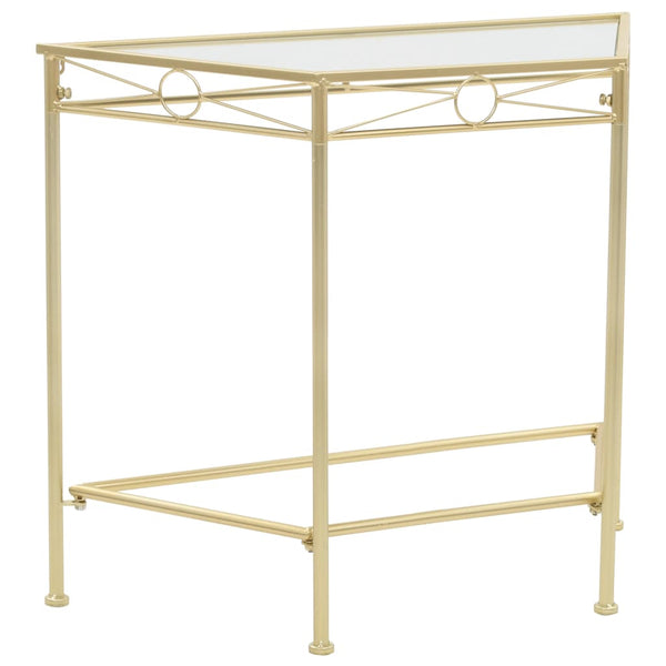 Bijzettafel In Vintage Stijl 87X34X73 Cm Metaal