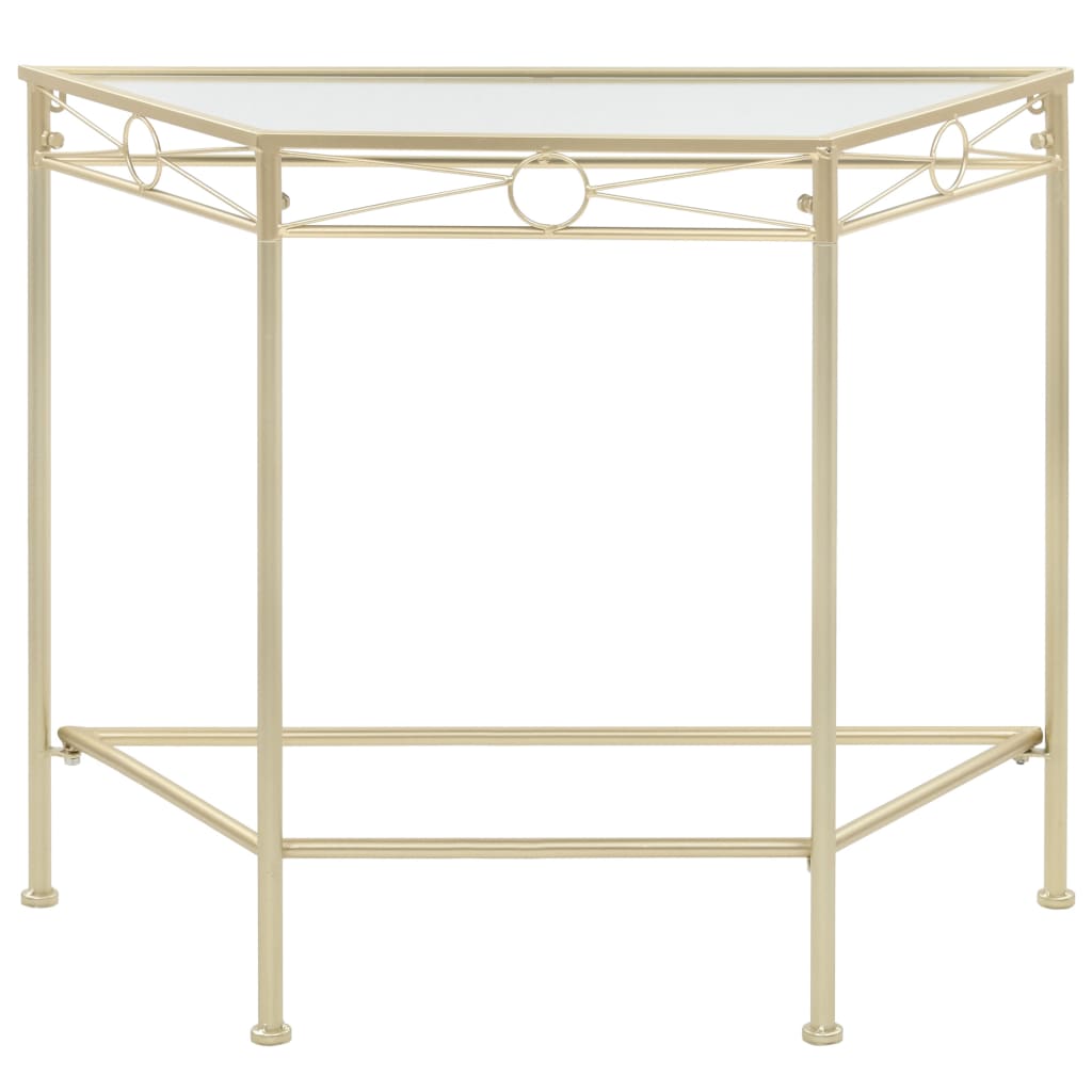 Bijzettafel In Vintage Stijl 87X34X73 Cm Metaal