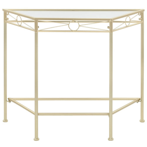 Bijzettafel In Vintage Stijl 87X34X73 Cm Metaal
