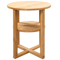 Bijzettafel 40X50 Cm Massief Eikenhout