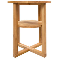 Bijzettafel 40X50 Cm Massief Eikenhout