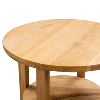 Bijzettafel 40X50 Cm Massief Eikenhout