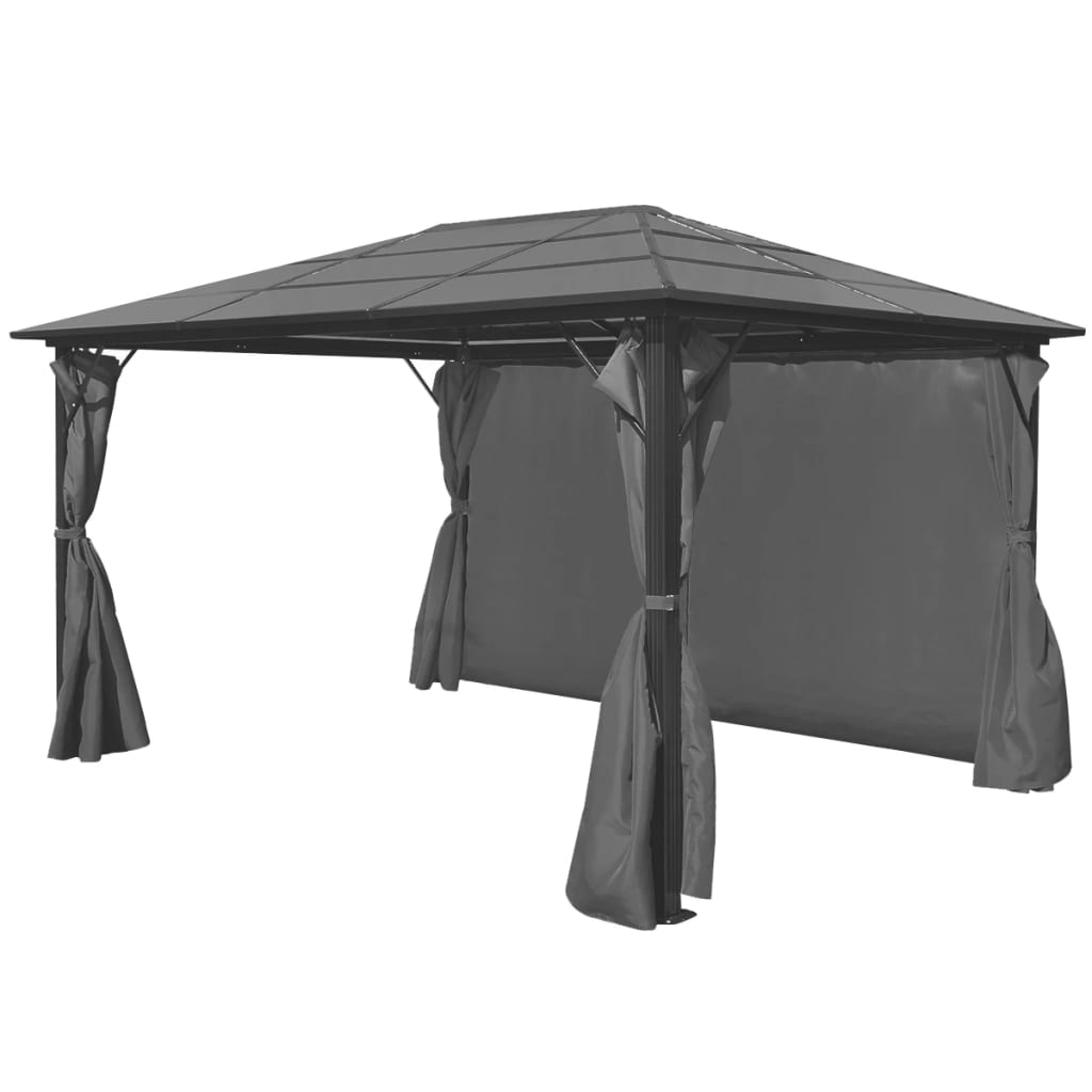 Prieel Met Gordijn Aluminium