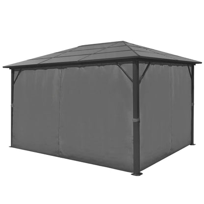 Prieel Met Gordijn Aluminium