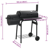 Rookbarbecue Houtskool Bruin